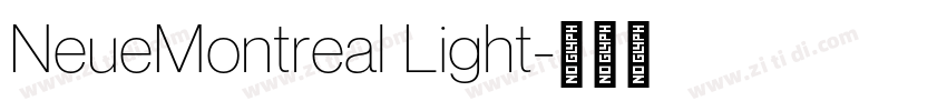 NeueMontreal Light字体转换